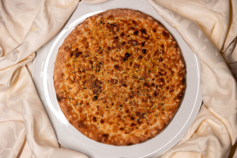 Poză cu Pizza pane cu usturoi și oregano