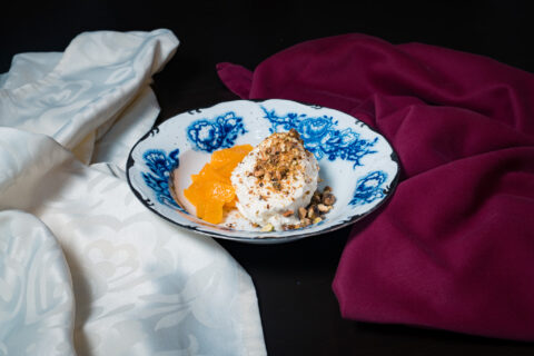 Poză cu Pannacotta din ciocolată albă și crumble de fistic