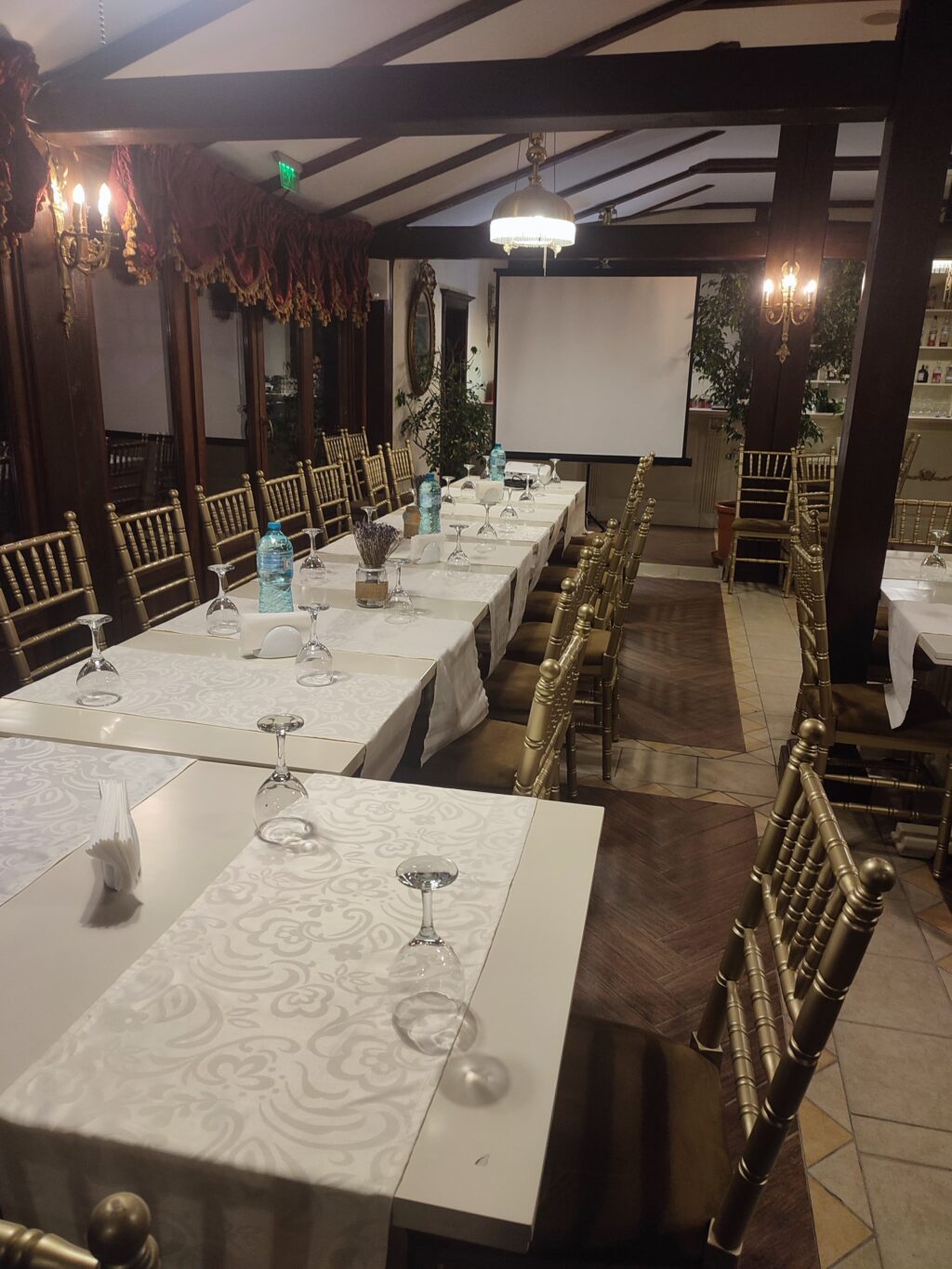 Elegant, event-ready dining room.