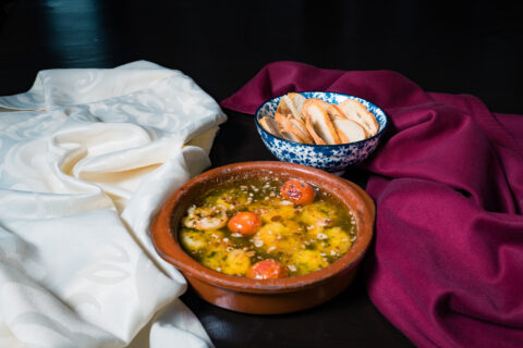 Photo with Gamberi Aglio Olio