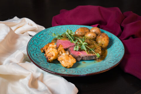 Picture with Spanish Beef Tenderloin with Raclette Potatoes